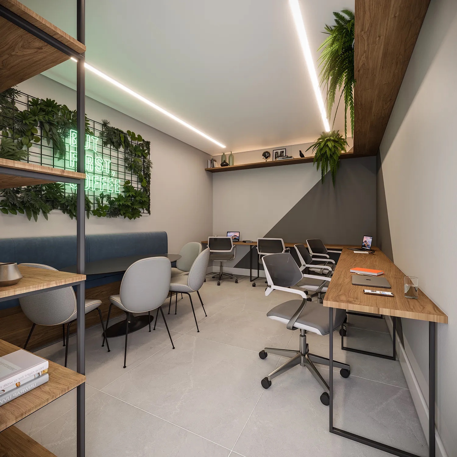 Coworking do empreendimento PIN Barra Funda em Barra Funda, São Paulo