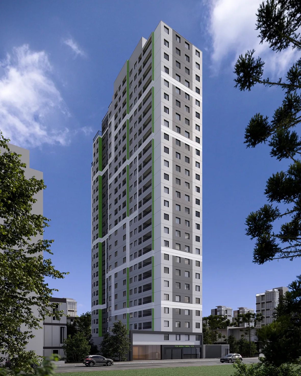 Fachada do PIN Barra Funda em São Paulo do empreendimento PIN Barra Funda em Barra Funda, São Paulo